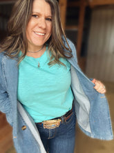 Load image into Gallery viewer, Aqua Basic Tee