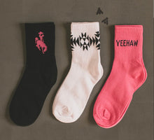 Load image into Gallery viewer, Yeehaw Socks 3 Pack