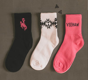 Yeehaw Socks 3 Pack