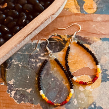 Load image into Gallery viewer, Serape Beaded Teardrop Earrings