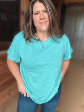 Load image into Gallery viewer, Aqua Basic Tee