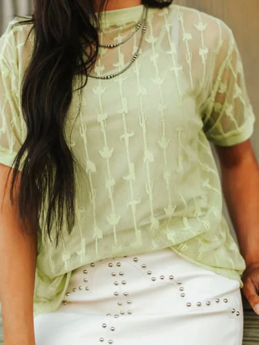Cowtown Cutesy Western Lace Top