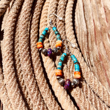 Load image into Gallery viewer, The Colorful Waves Teardrop Earrings