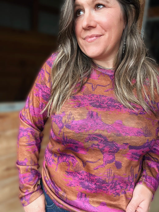 Bad Lands Long Sleeve Top