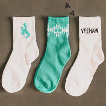 Load image into Gallery viewer, Yeehaw Socks 3 Pack