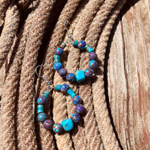 Load image into Gallery viewer, The Mohave Kingman Hoop Earrings