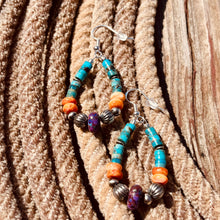 Load image into Gallery viewer, The Colorful Waves Teardrop Earrings