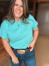 Load image into Gallery viewer, Aqua Basic Tee