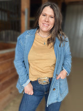 Load image into Gallery viewer, Distressed Tan Basic Tee