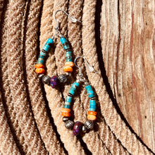 Load image into Gallery viewer, The Colorful Waves Teardrop Earrings
