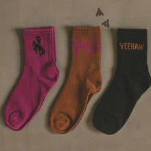 Load image into Gallery viewer, Yeehaw Socks 3 Pack