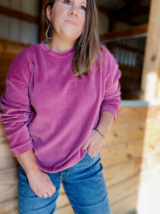 Berry  Pleasant Corded Pullover