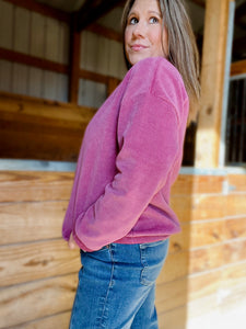 Berry  Pleasant Corded Pullover