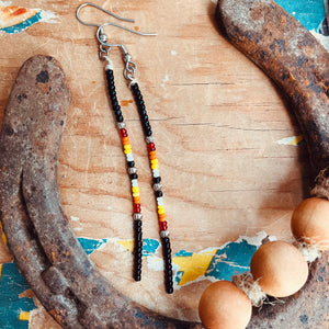 Serape Seed Bead Earrings