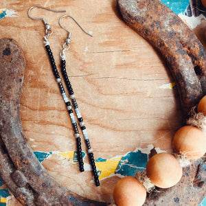 Serape Seed Bead Earrings