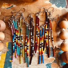 Load image into Gallery viewer, Serape Seed Bead Earrings