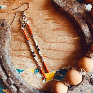 Serape Seed Bead Earrings