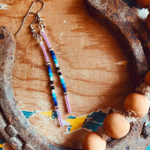 Serape Seed Bead Earrings