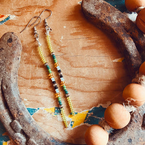 Serape Seed Bead Earrings