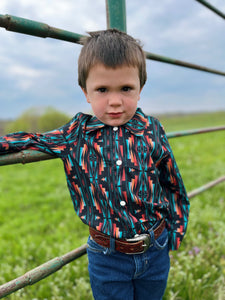 Kids Country Roads Button Up