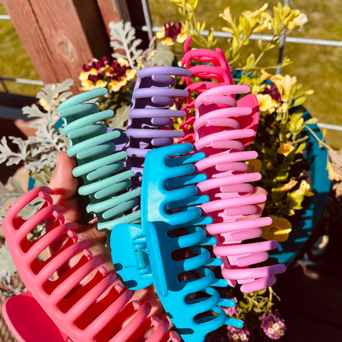 Summer Colors Claw Hair Clips