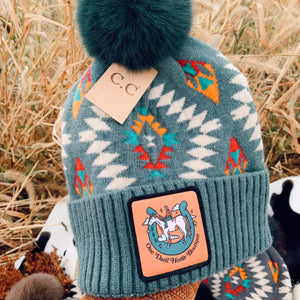 Aztec Logo Pom Hats