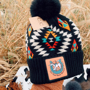 Aztec Logo Pom Hats