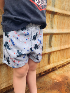 Kids Patriotic Cowboy Shorts