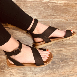 Black Steffy Very G Strappy Sandals